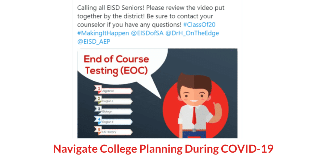 College planning for High School Seniors and Junior in COVID-19