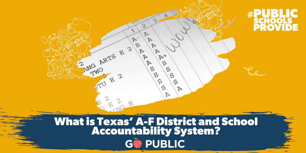 A-F grading system for schools Texas
