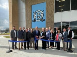 Koch & Casey Auditorium ribbon cutting