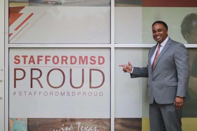 Photo of Stafford MSD Superintendent Dr. Robert Bostic.