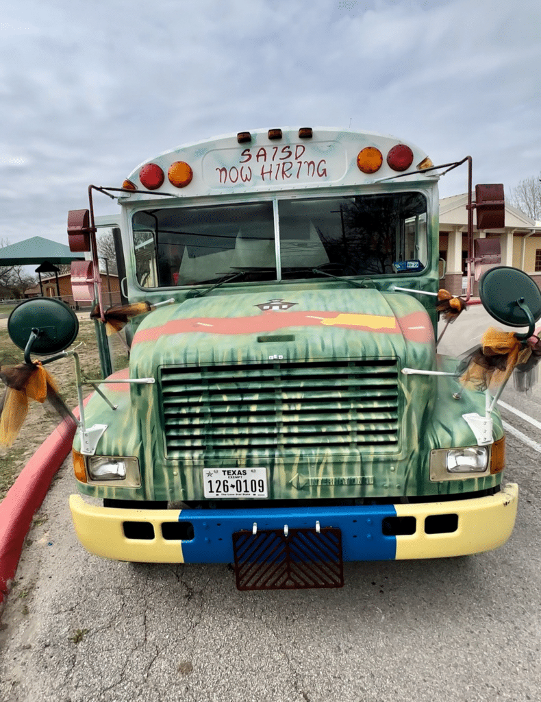 SAISD Black history month pop-up on wheels