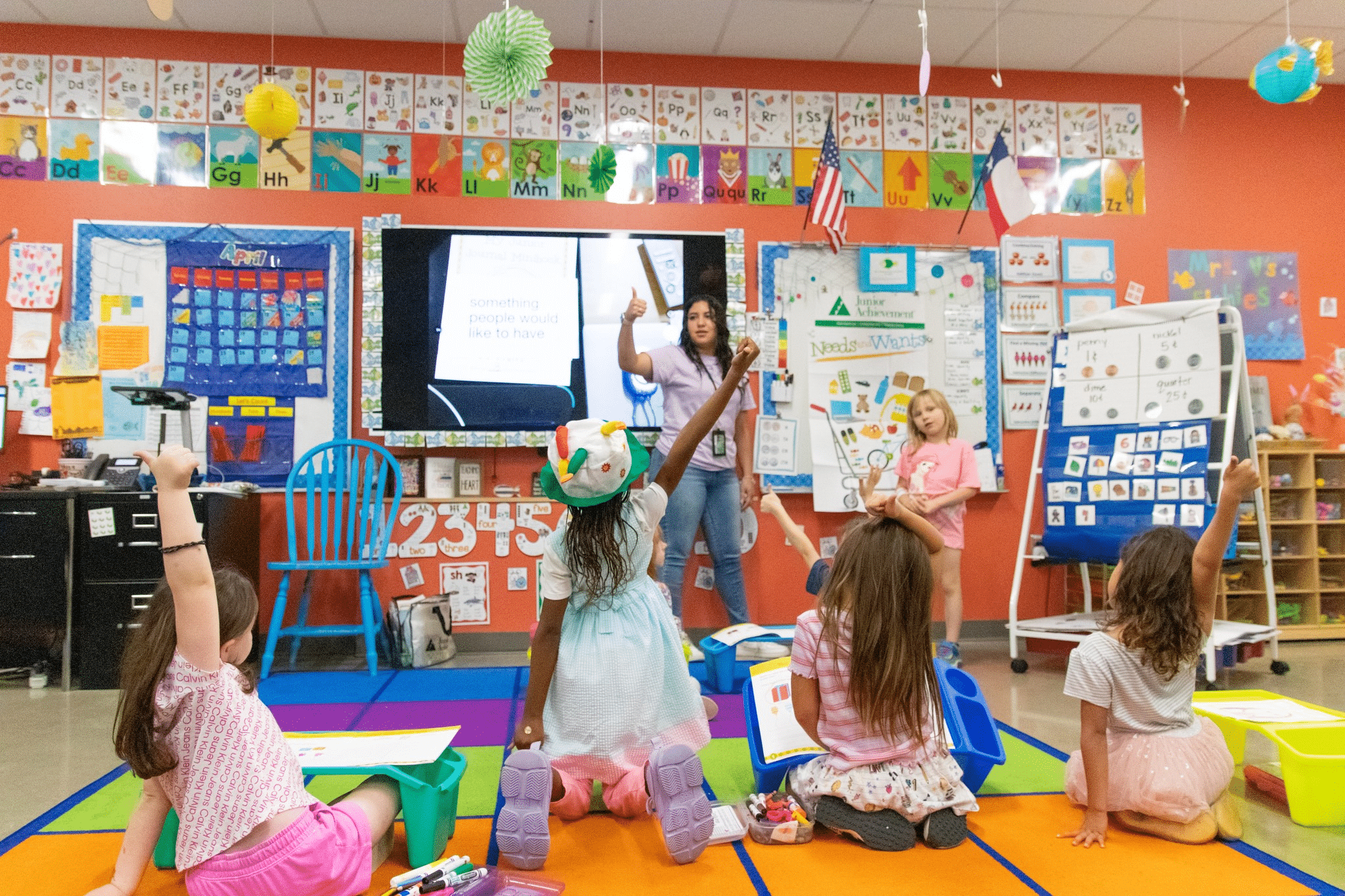 Students in the classroom.