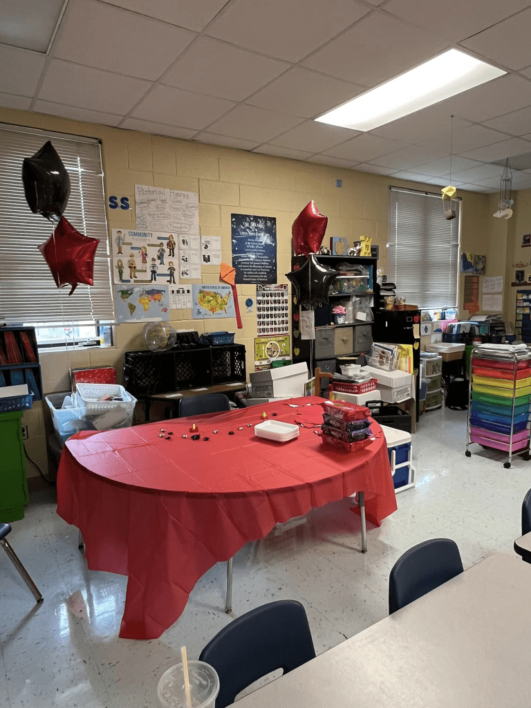 Decorated classroom