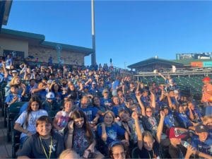 NMS students in the Minute Maid park stands