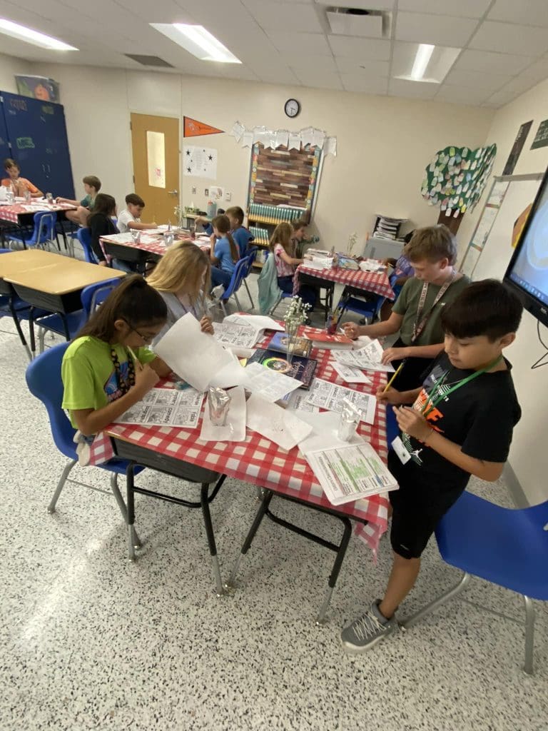 Students evaluating books