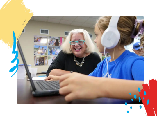 Friendswood ISD hosted visitors from Little Mustangs Preschool Academy and third graders at the weekly Friday morning Mustang Senior meeting.