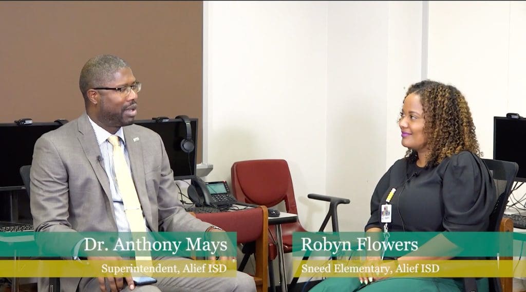 Robyn Flowers with Dr. Anthony Mays