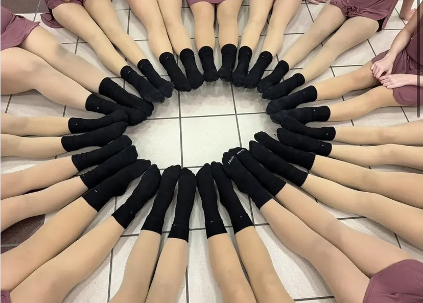 feet in a circle