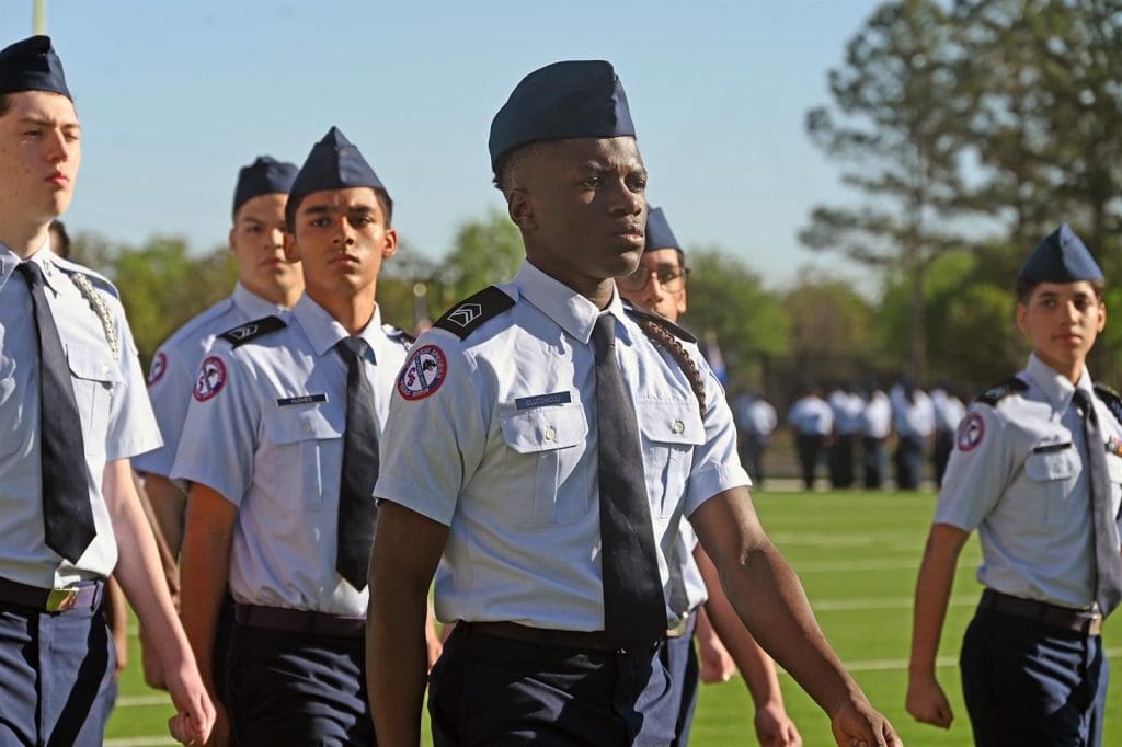 CFISD AFJROTC Marching