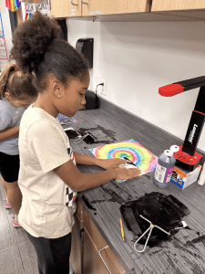 Abilene ISD creative young students printmaking