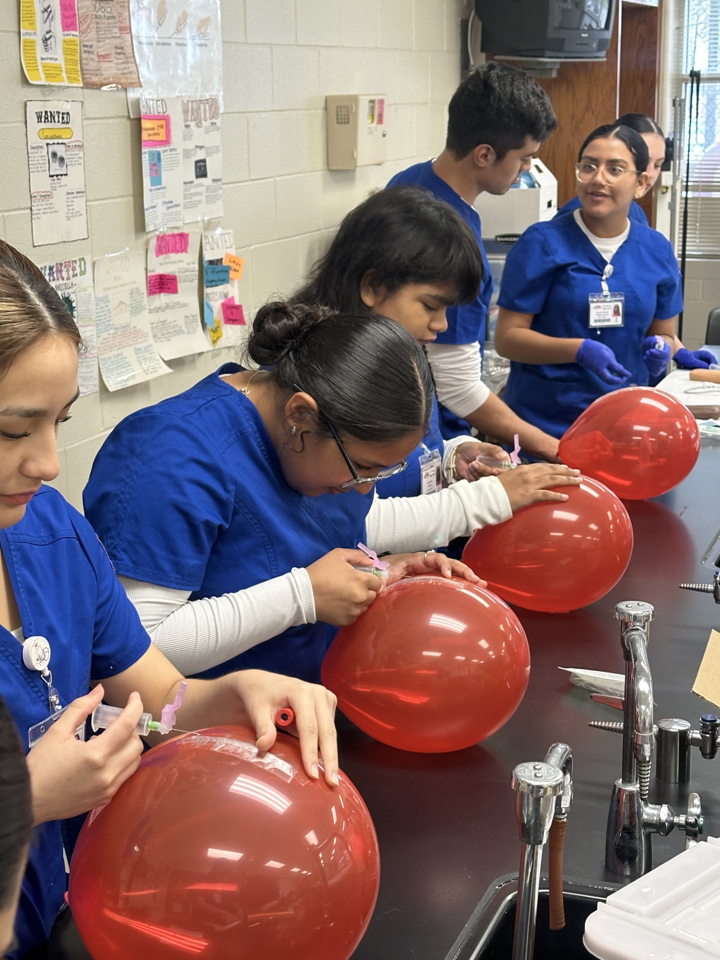 San Benito CISD students practicing their skills