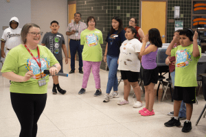 Southwest ISD students and teacher participating in Penguin Project camp