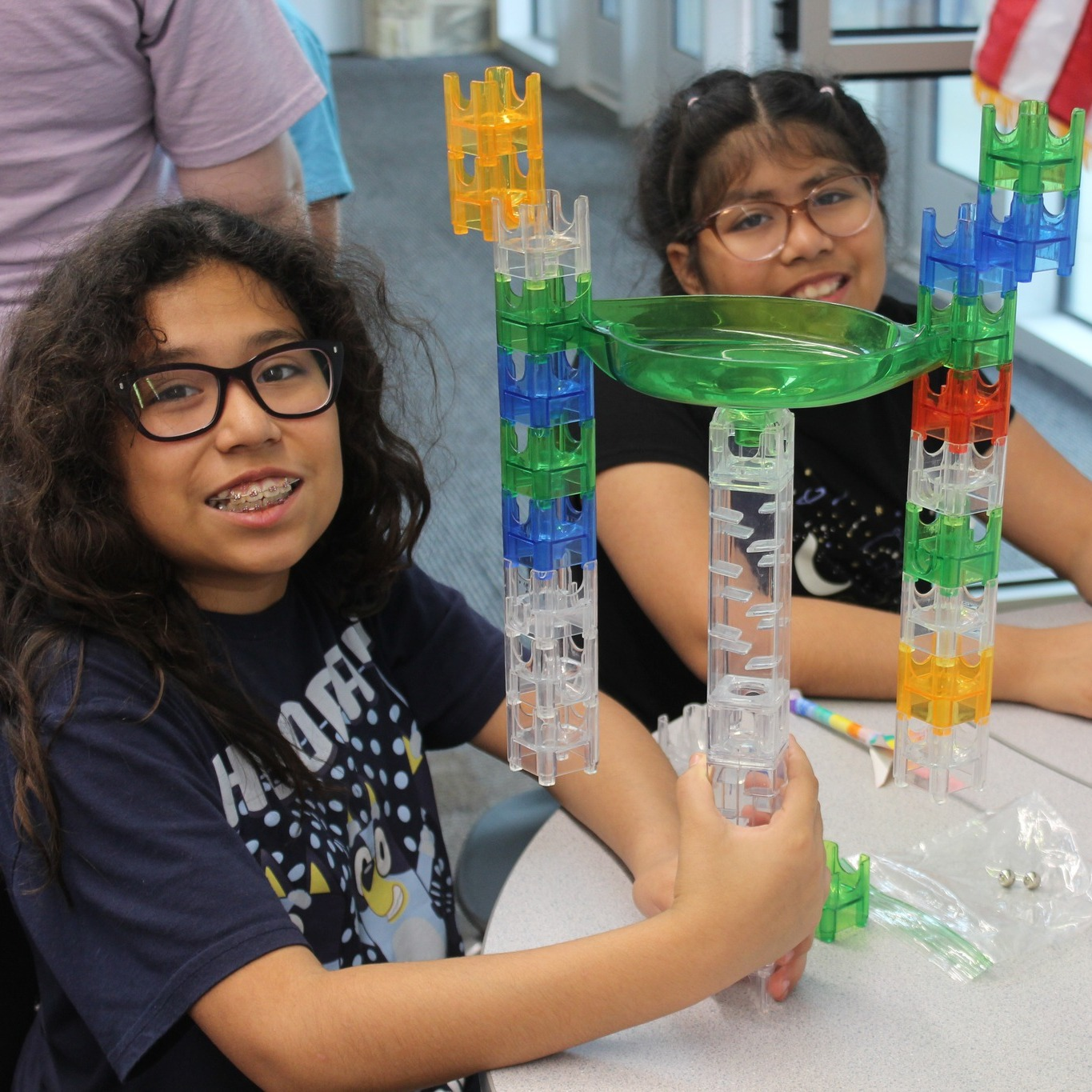 Eagle-Mountain Saginaw ISD students doing activity at summer camp