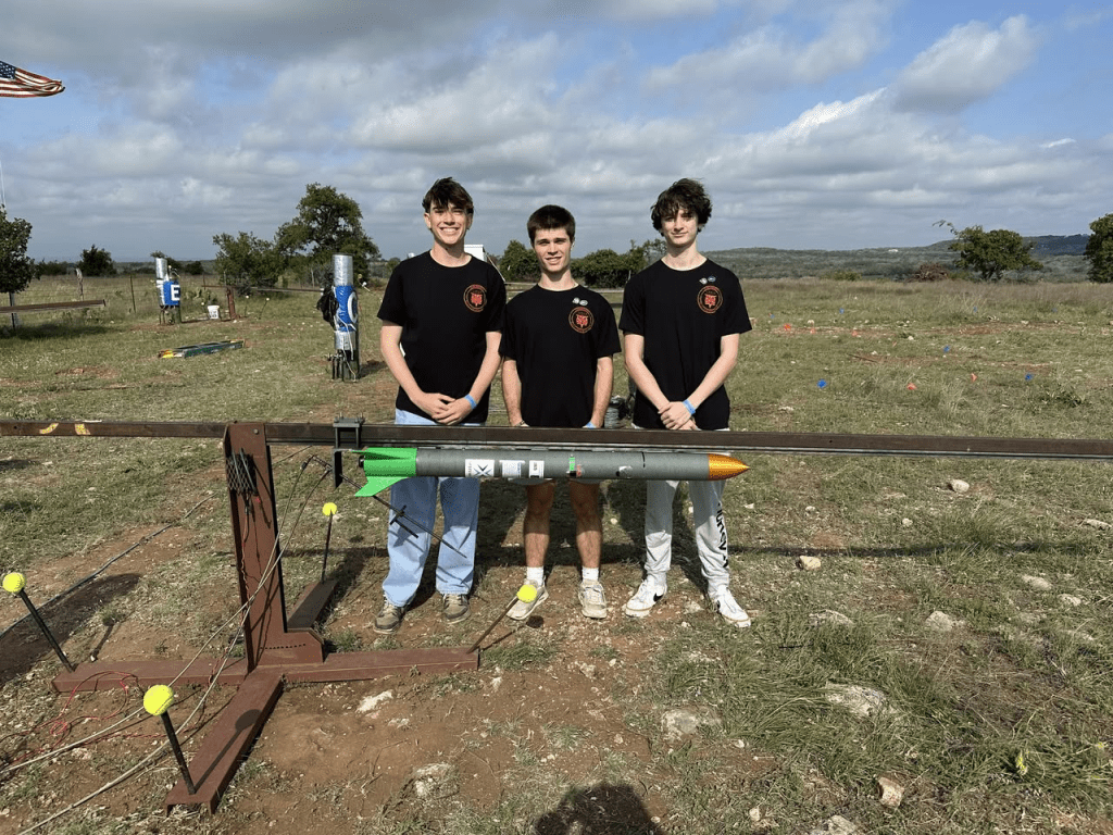 Georgetown rocketry students