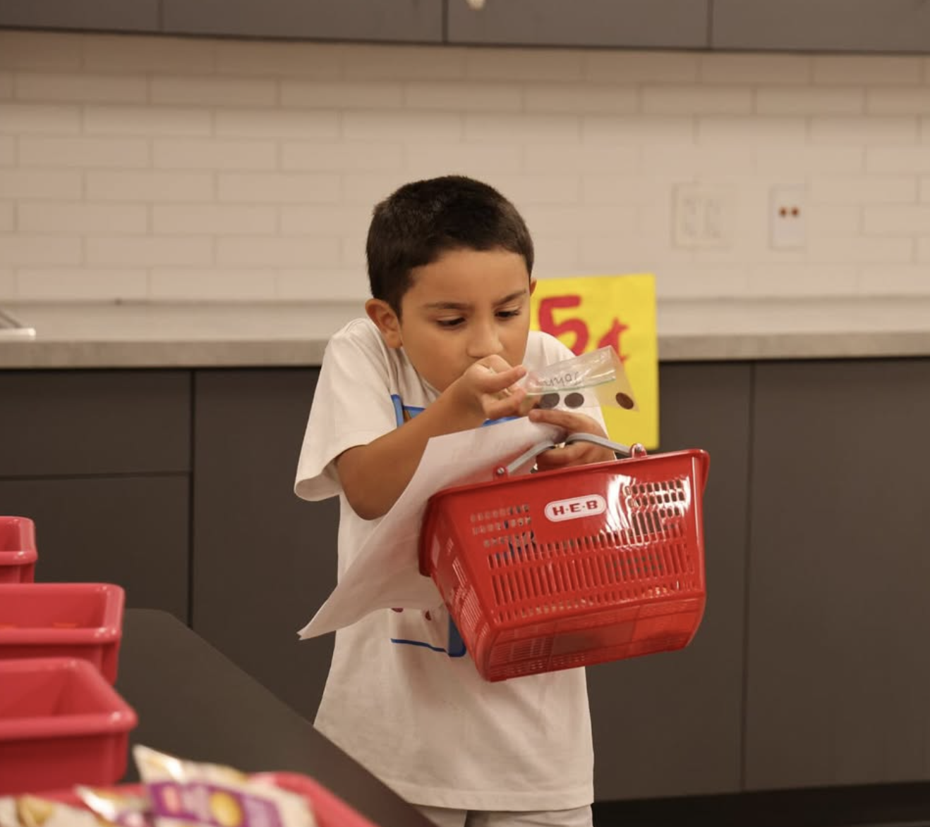 San Marcos CISD learning money skills with H-E-B