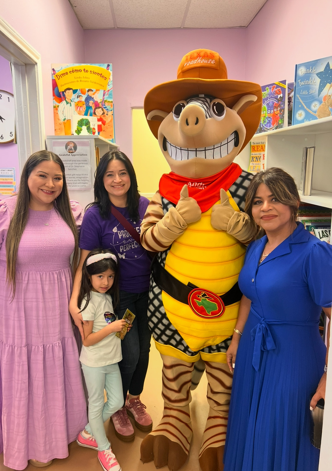 United ISD Community members at the library