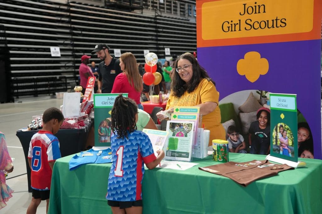 Students enjoying vendors