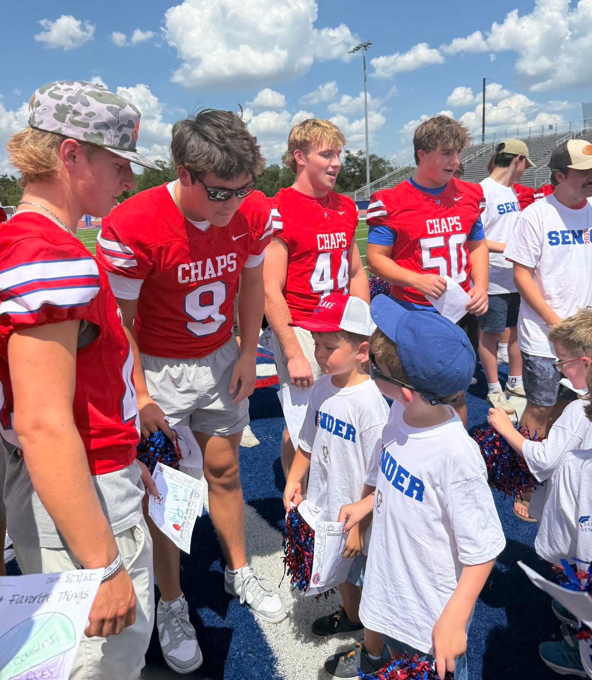 Football Players & Kindergarteners