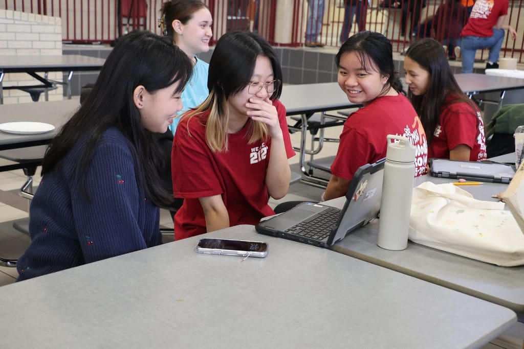 Cypress-Fairbanks students laughing