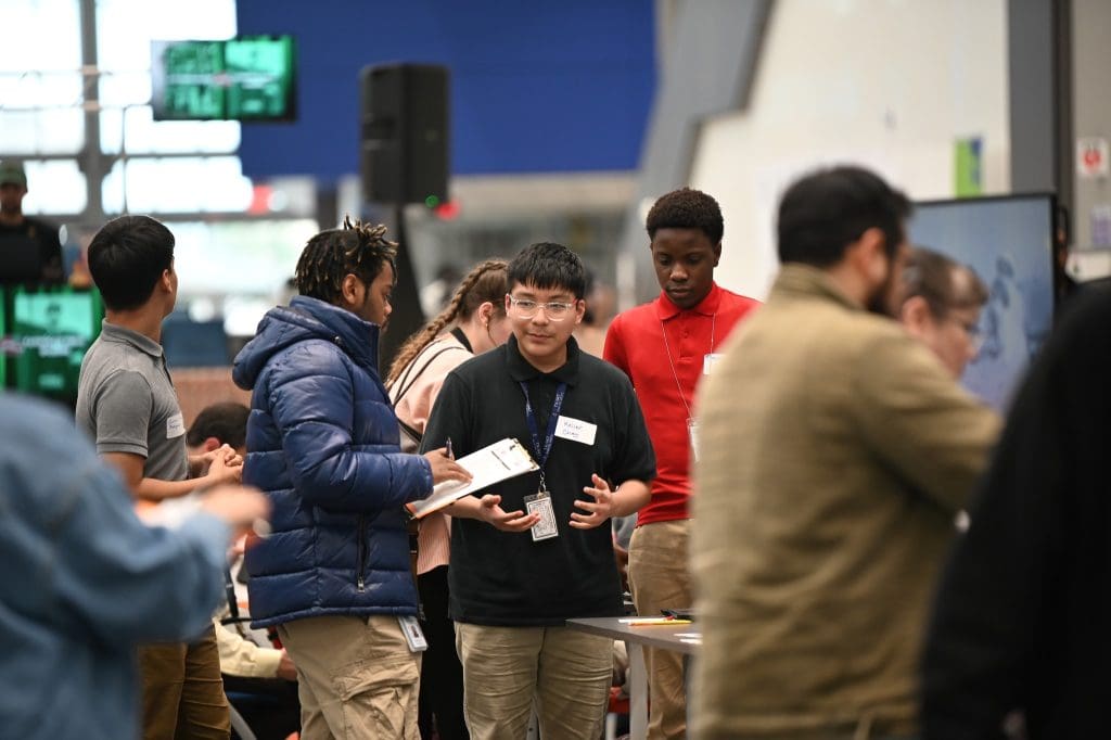 Alief student presenting