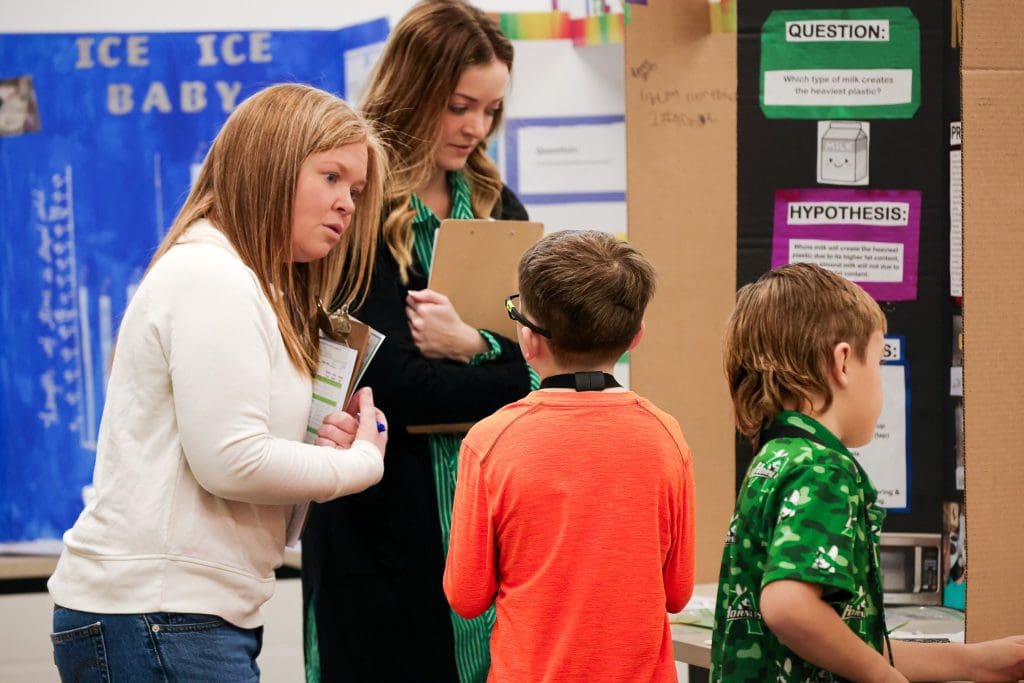 Azle student speaking with judge