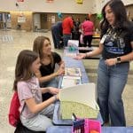 Fort Stockton ISD student and parent working with faculty